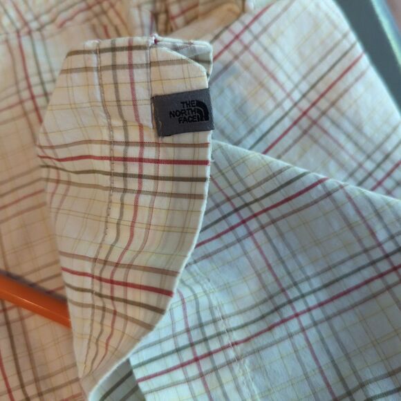The North Face Button Down Shirt Mens Large Cotton Plaid Short Sleeve - Picture 8 of 8